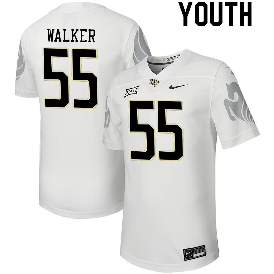 Youth #55 John Walker UCF Knights Big 12 Conference College Football Jerseys Stitched-Black